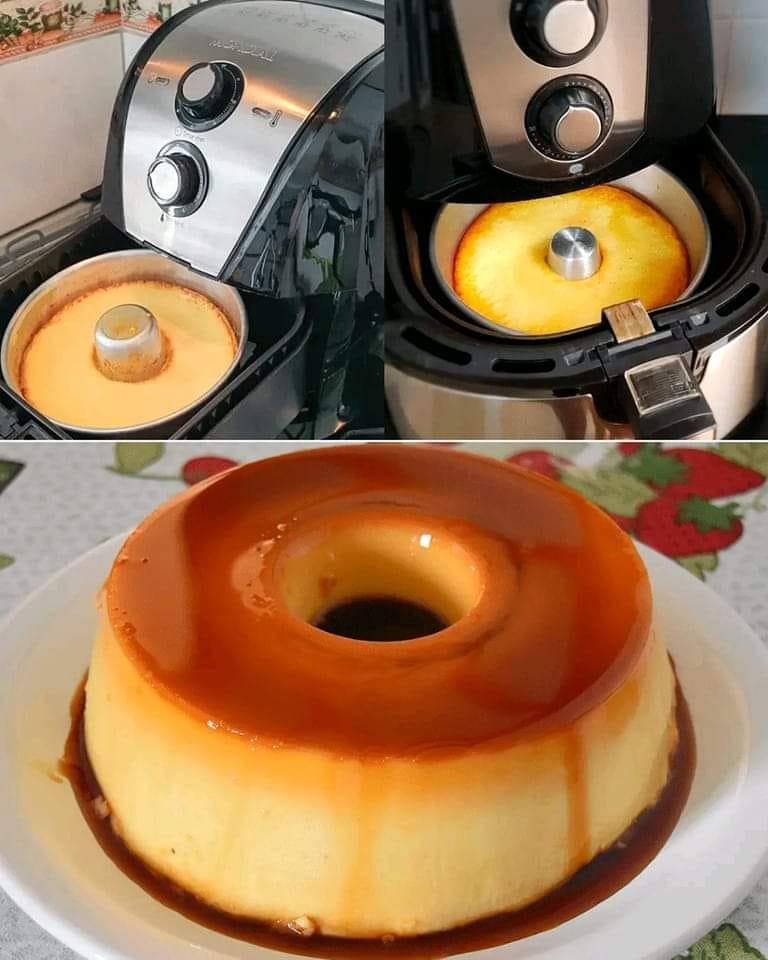 NEAPOLITAN FLAN IN AIR FRYER