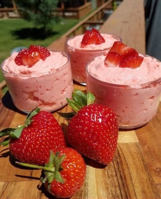 Strawberries and Cream Salad