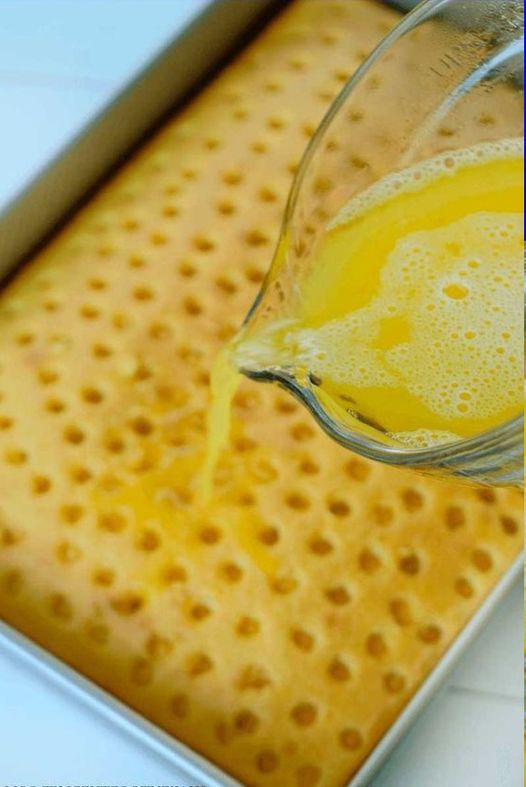 Triple Lemon Jello Poke Cake