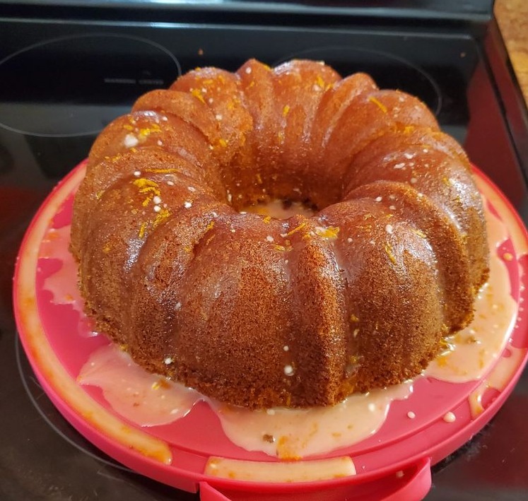 Pineapple Glazed Poke Cake
