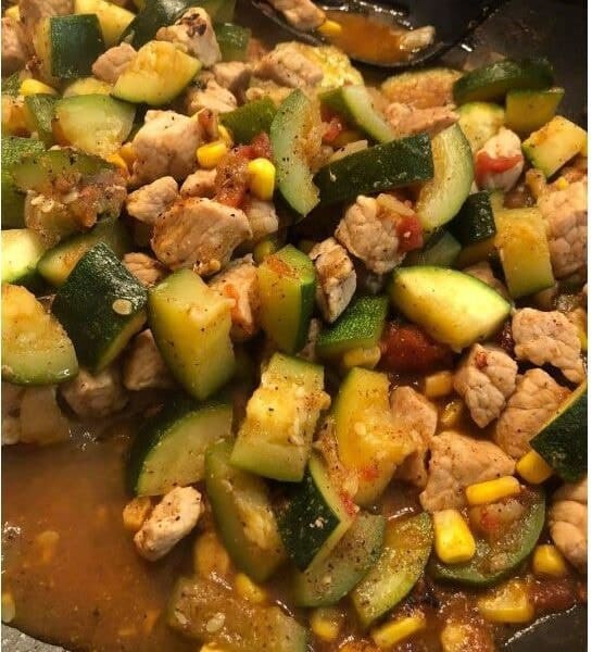 Homemade Calabaza con puerco recipe
