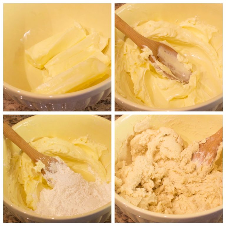 Lemon Butter Shortbread Cookies with Lemon Glaze