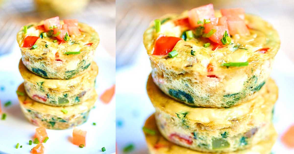 These 50 calorie egg muffins are an excellent way to start your day