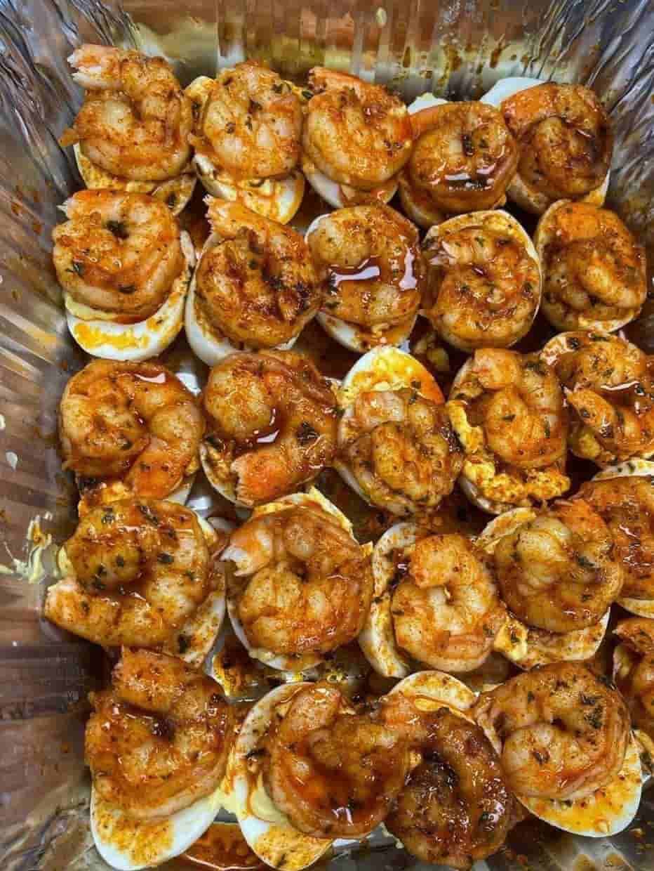 Cajun Shrimp Deviled Eggs 3 Cajun Shrimp Deviled Eggs