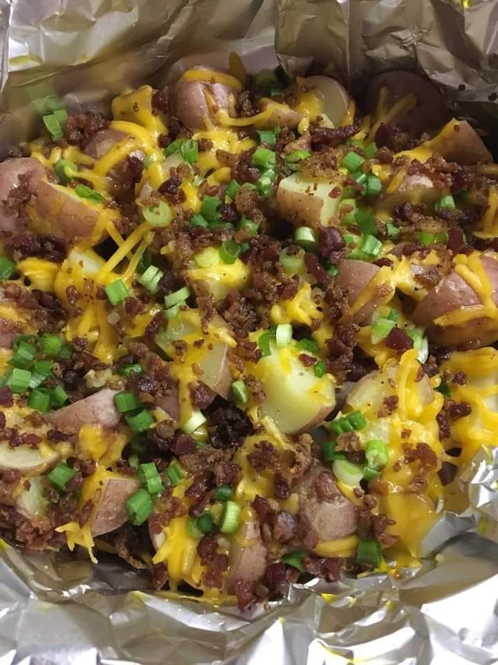 Slow Cooker Loaded Potatoes