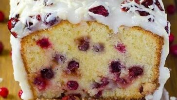 Christmas Cranberry Pound Cake