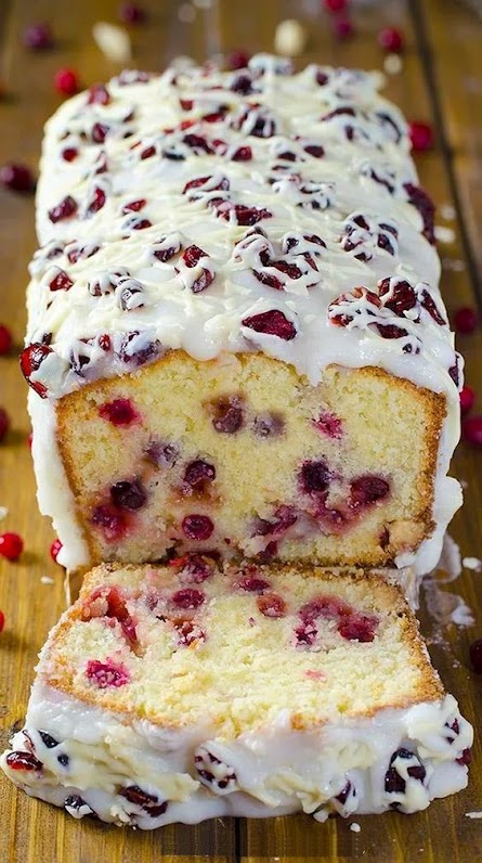 Christmas Cranberry Pound Cake