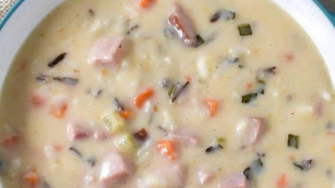 Ham and Wild Rice Soup 1 Ham and Wild Rice Soup