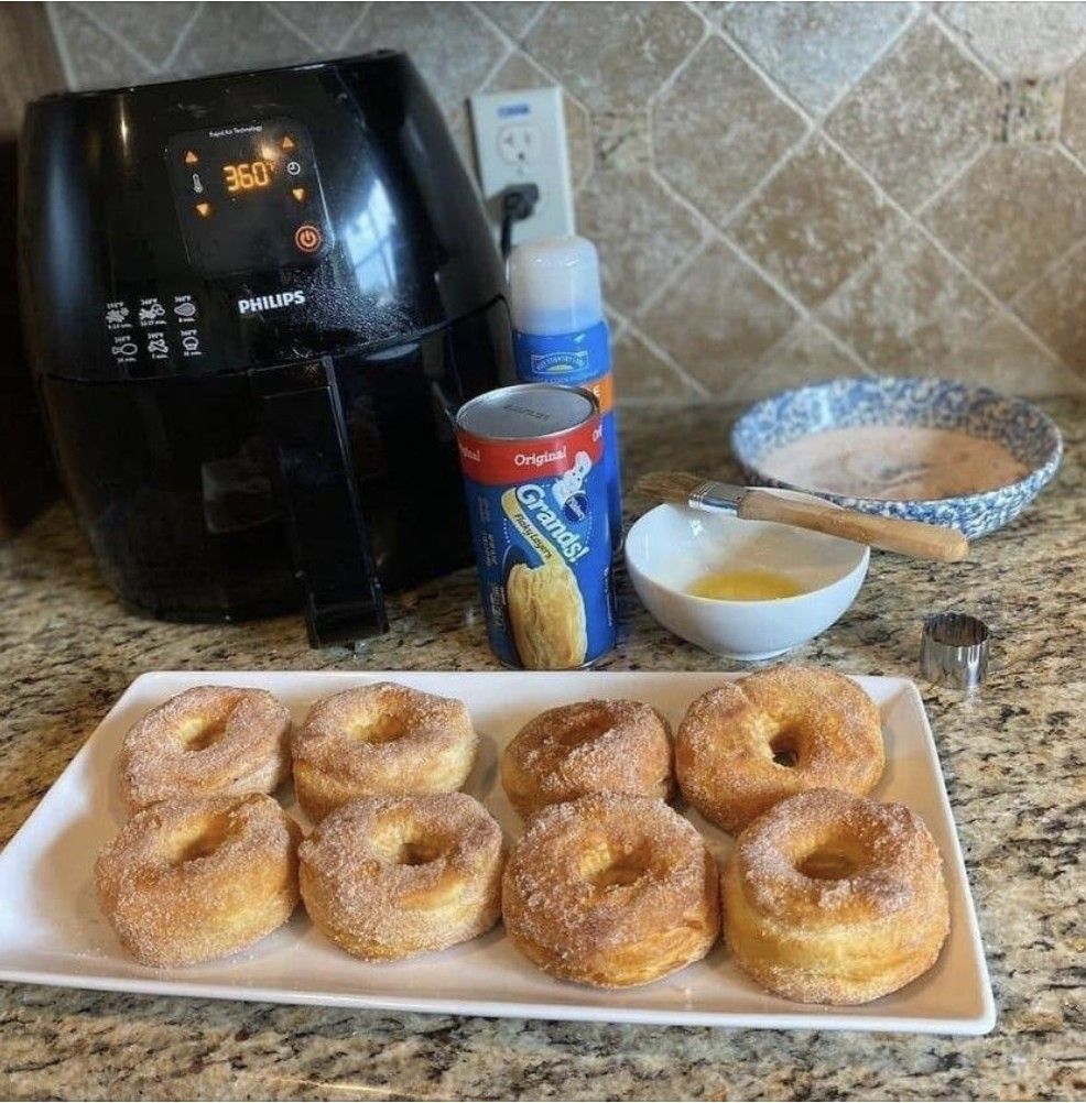 Homemade AIR FRYER DONUTS 1 Homemade AIR FRYER DONUTS