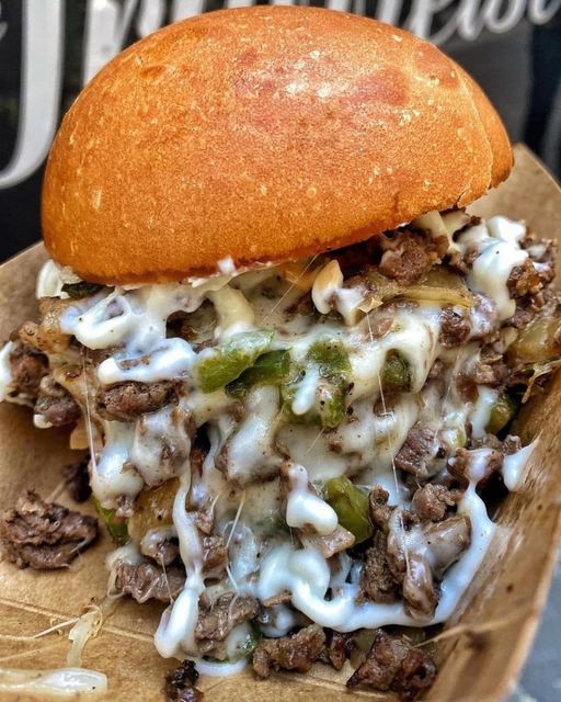 PHILLY CHEESE STEAK BURGERS