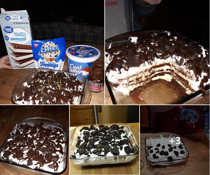Icecream sandwich cake