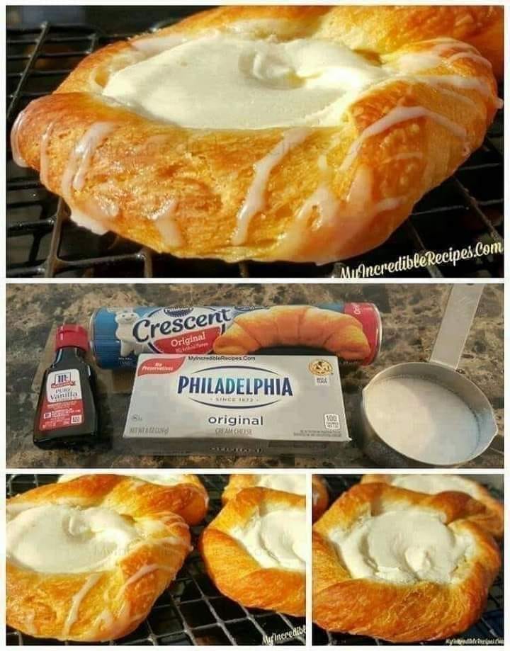Oven Crescent Cheese Danishes