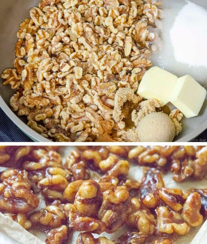5 Minute Caramel Walnuts