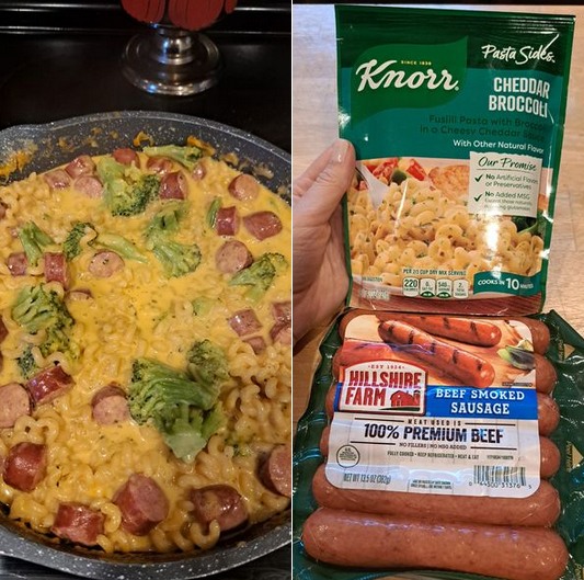 Cheesy Broccoli and Sausage Bake with Crescent Rolls