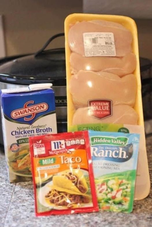 Crockpot Ranch Chicken Taco’s