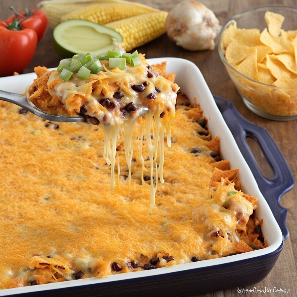 Cheesy and Crunchy Doritos Chicken Casserole 1 Hearty Cheesy and Crunchy Doritos Chicken Casserole Ready to Serve