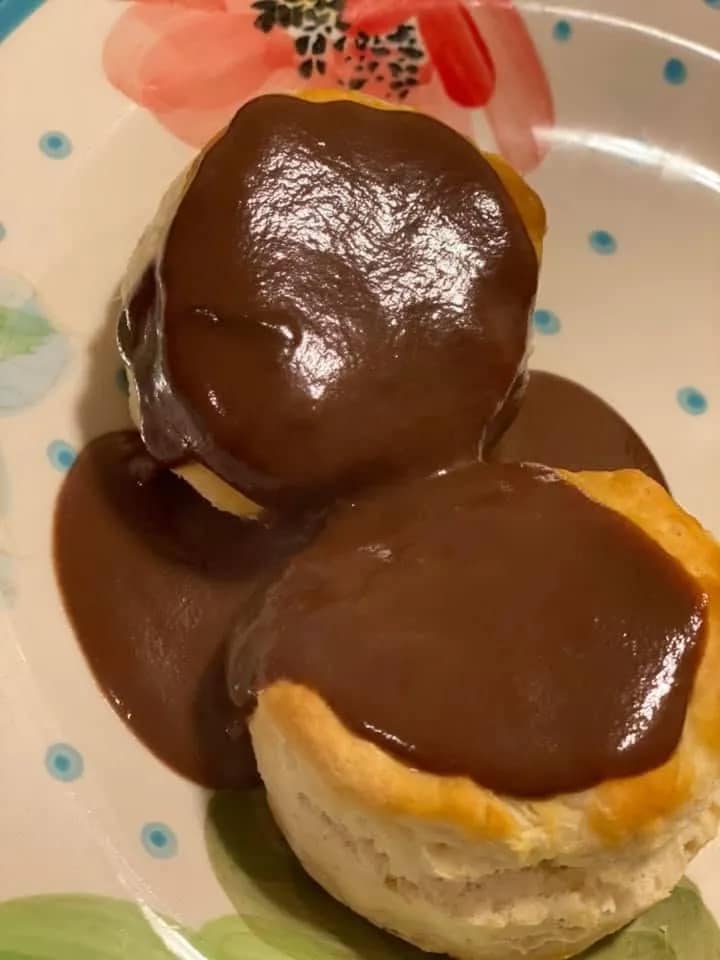 Chocolate Gravy and Biscuits