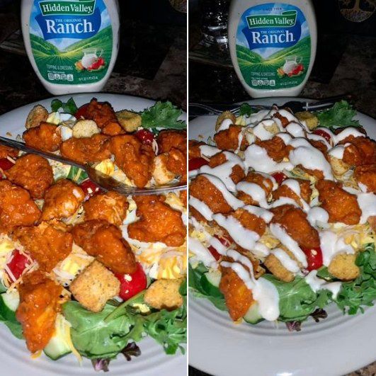 Fried Buffalo Chicken Salad Recipe