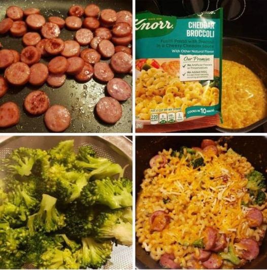 fry smoked sausage