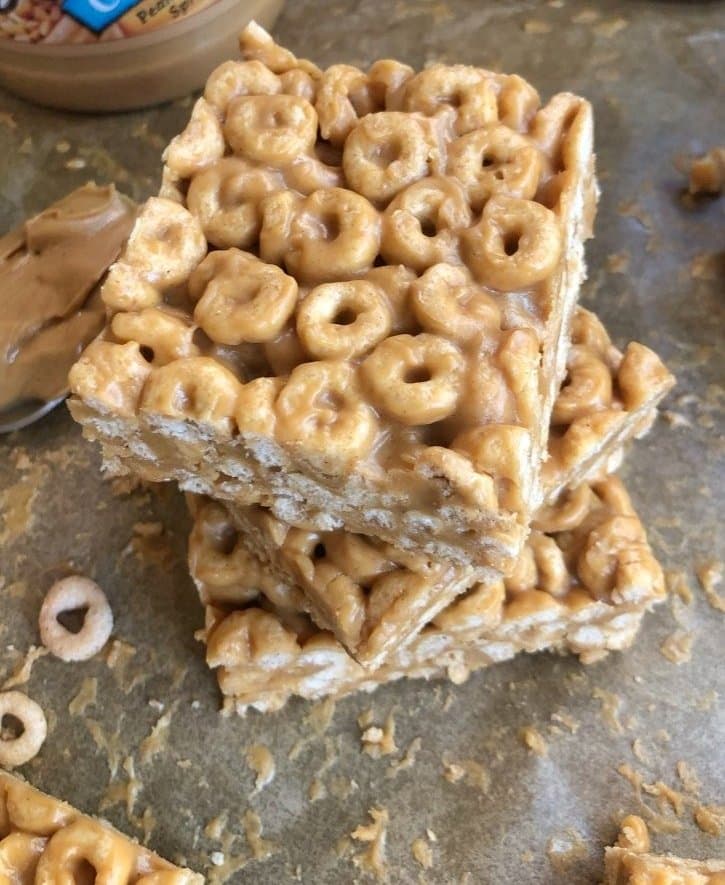 3-Ingredient Peanut Butter Cheerio Bars