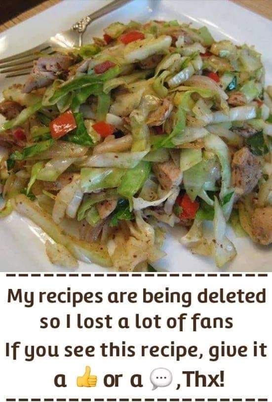CHICKEN CABBAGE STIR FRY