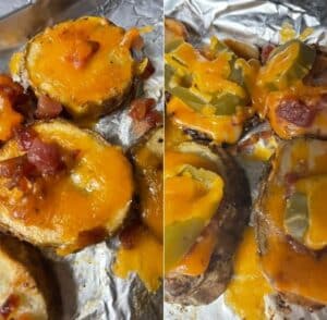 Cheesy Loaded Potato Skillet Bites