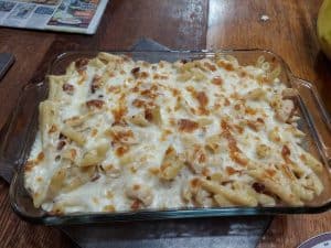 Chicken Bacon Ranch Pasta Bake