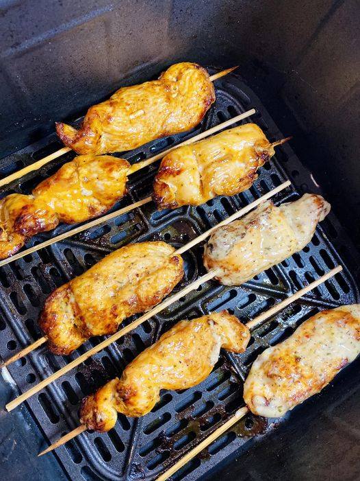 Garlic Parmesan Chicken Skewers