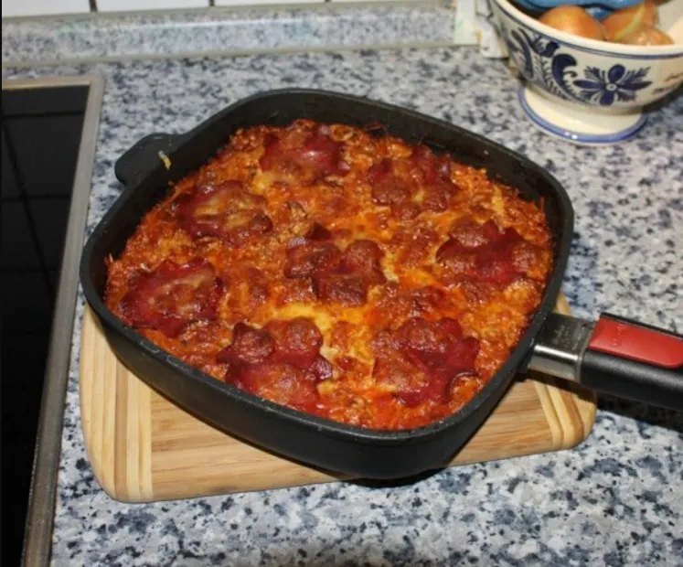 Meat Lovers Spaghetti Bake