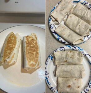 Homemade Beef and Bean Burritos