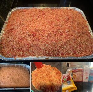Strawberry Crunch Tres Leches Cake Recip