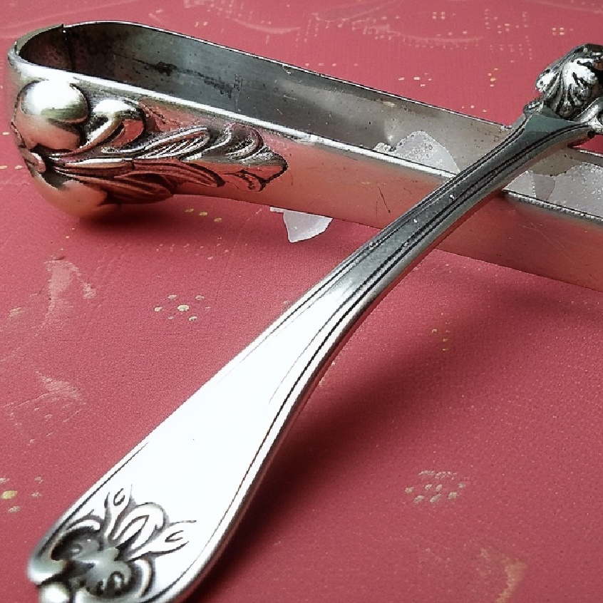 8 Vintage Cooking Tools Disappearing From Modern Kitchens: A Culinary Nostalgia Journey 6 Silver sugar tongs with intricate design