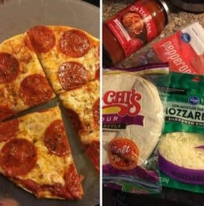 Quick & Easy Tortilla Pizza 1 Tortilla Pizza
