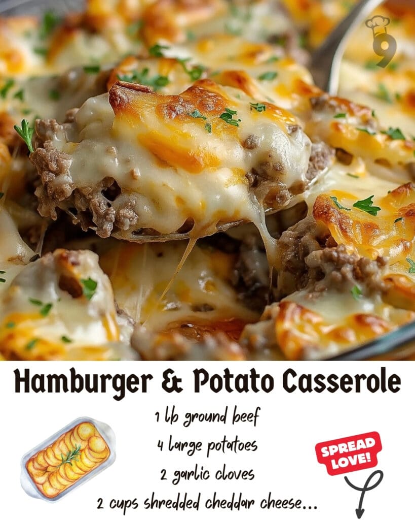 Hamburger and Potato Casserole: A Comforting Classic 3 Hamburger Potato Casserole Pinterest Pin
