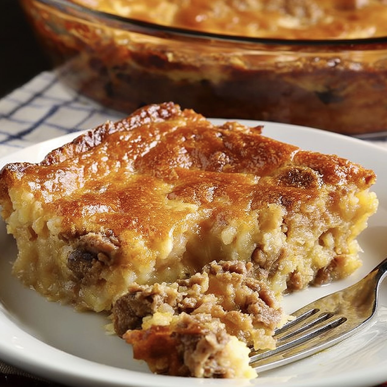 Hearty Cattle Drive Casserole fresh out of the oven