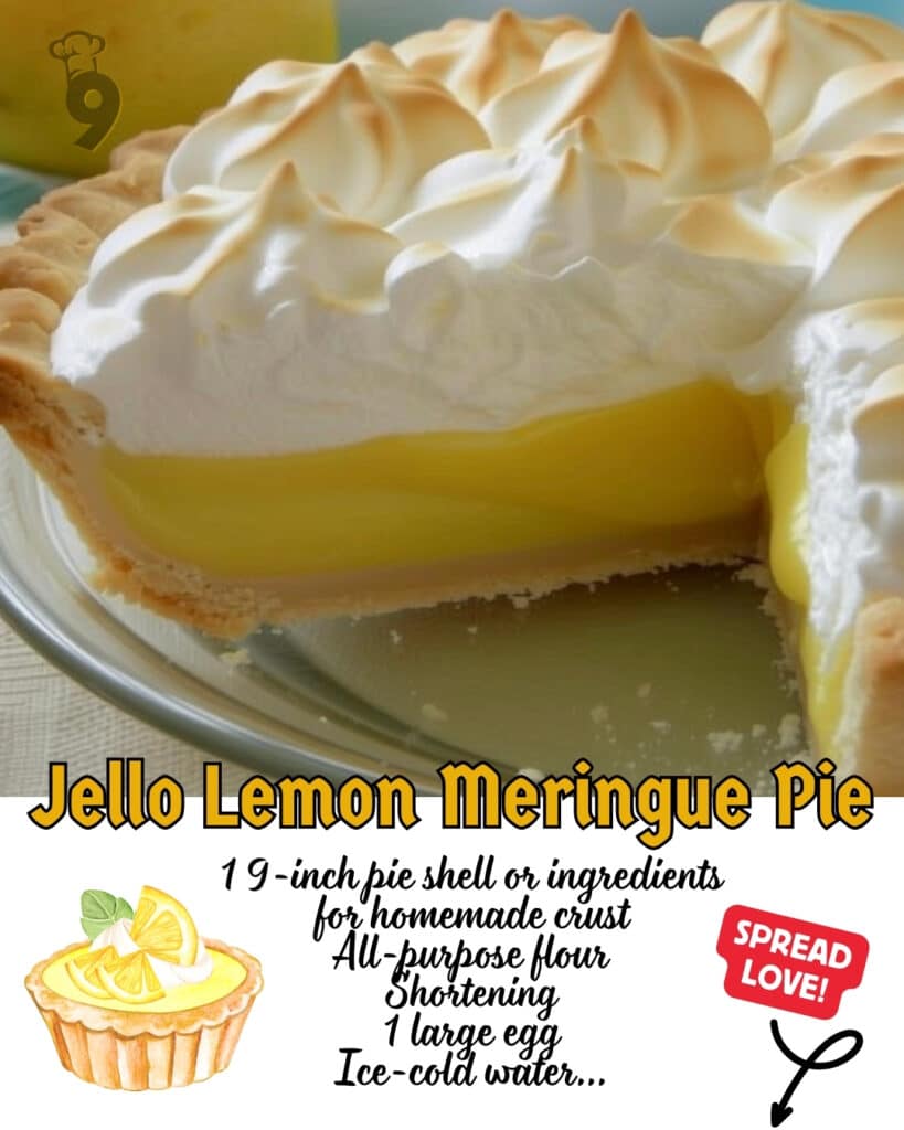 Easy Jello Lemon Meringue Pie 2 Jello Lemon Meringue Pie Pinterest Pin