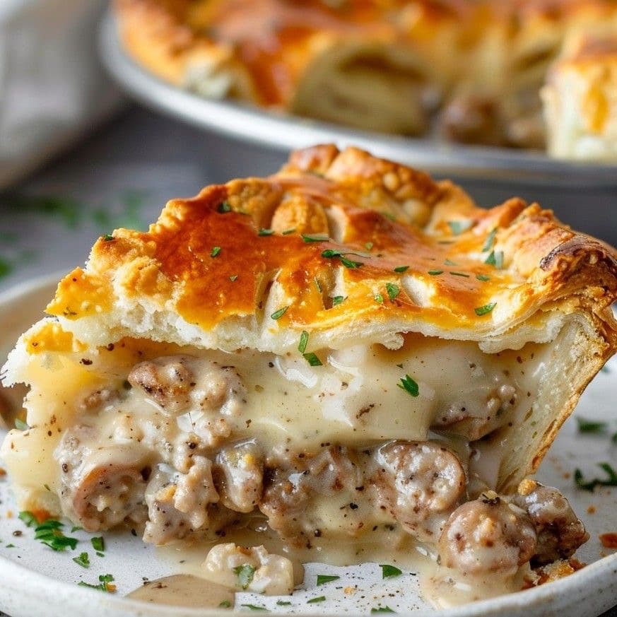 Sausage, Gravy, and Biscuit Pie: The Ultimate Comfort Food Delight