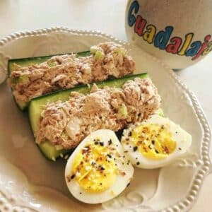 TunaStuffed Cucumber Bites