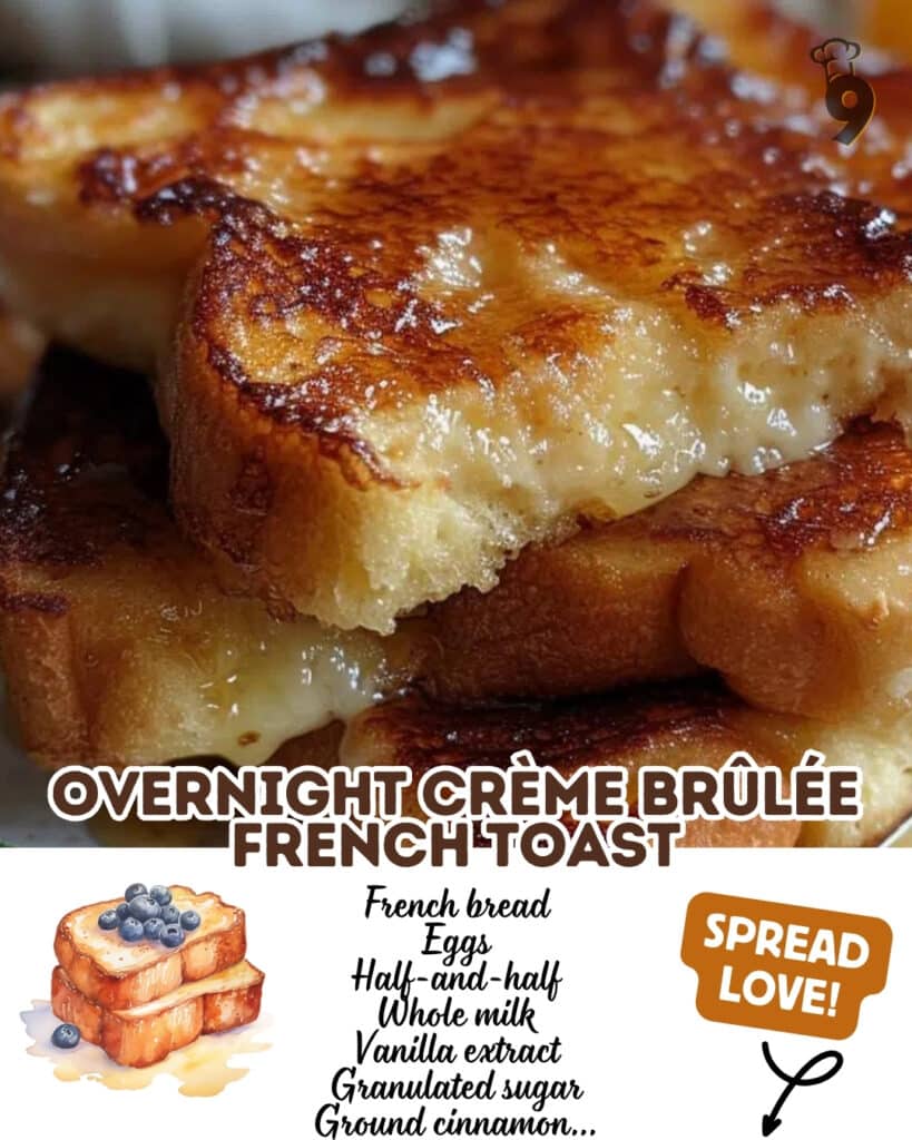 Overnight Crème Brûlée French Toast 2 Overnight Creme Brulee French Toast Pin Pinterest