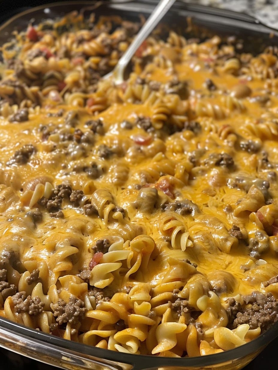 Cheesy Beef Taco Pasta