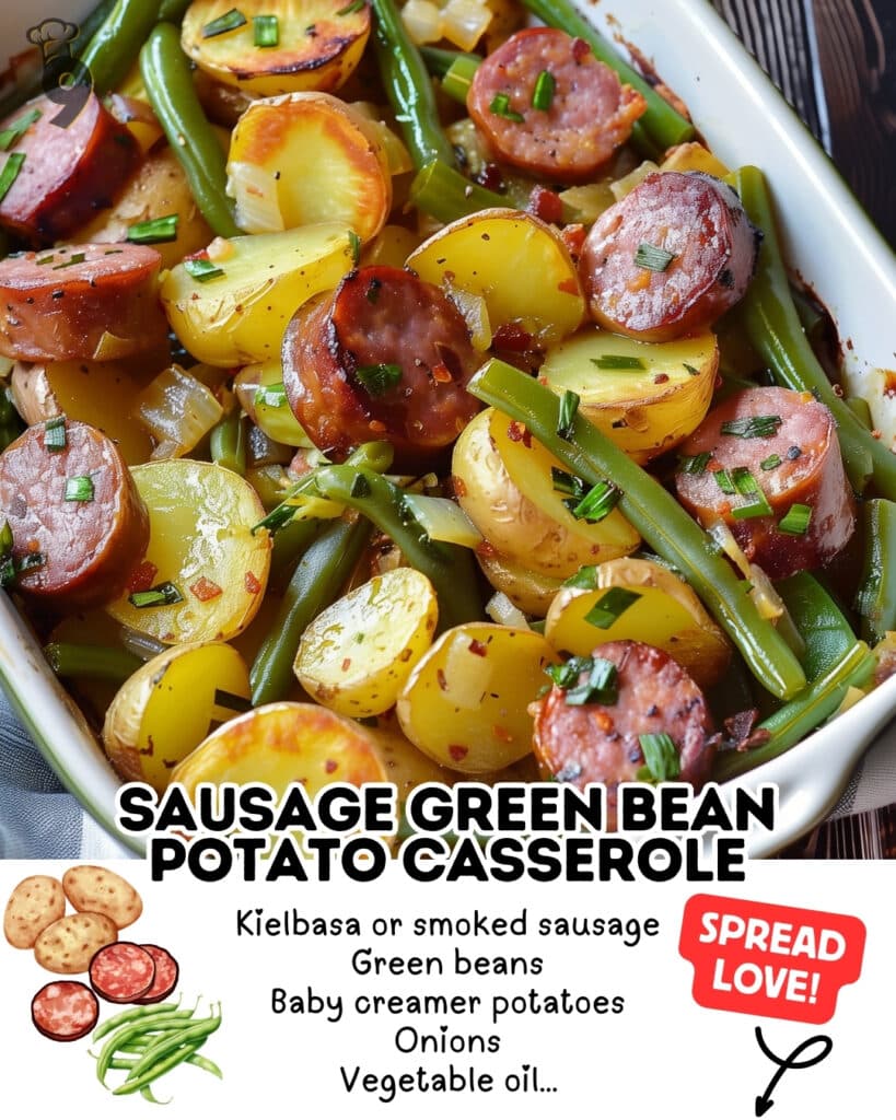 Hearty Sausage Green Bean Potato Casserole Recipe