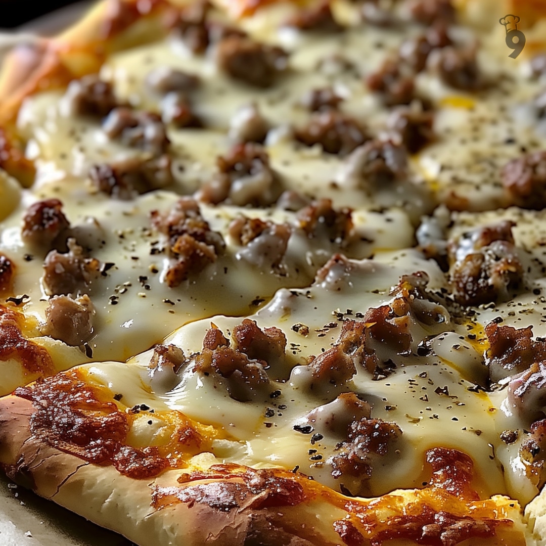 Biscuits and Sausage Gravy Breakfast Pizza Recipe