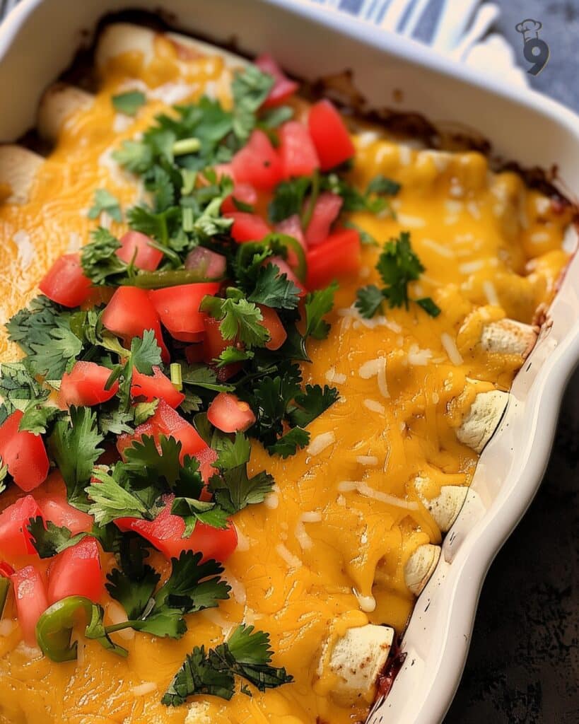 Five Bean and Cheese Enchiladas