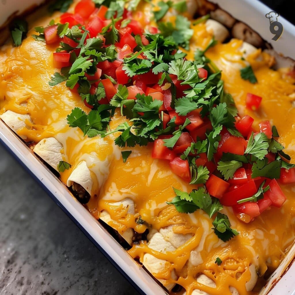 Irresistible Five Bean and Cheese Enchiladas