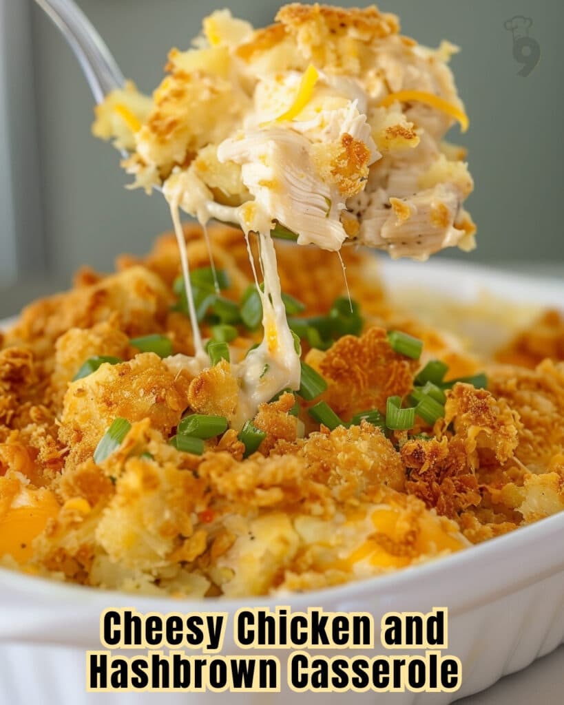 Cheesy Chicken and Hashbrown Casserole 2 Cheesy Chicken and Hashbrown Casserole