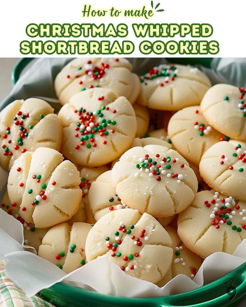 Christmas Whipped Shortbread Cookies Recipe