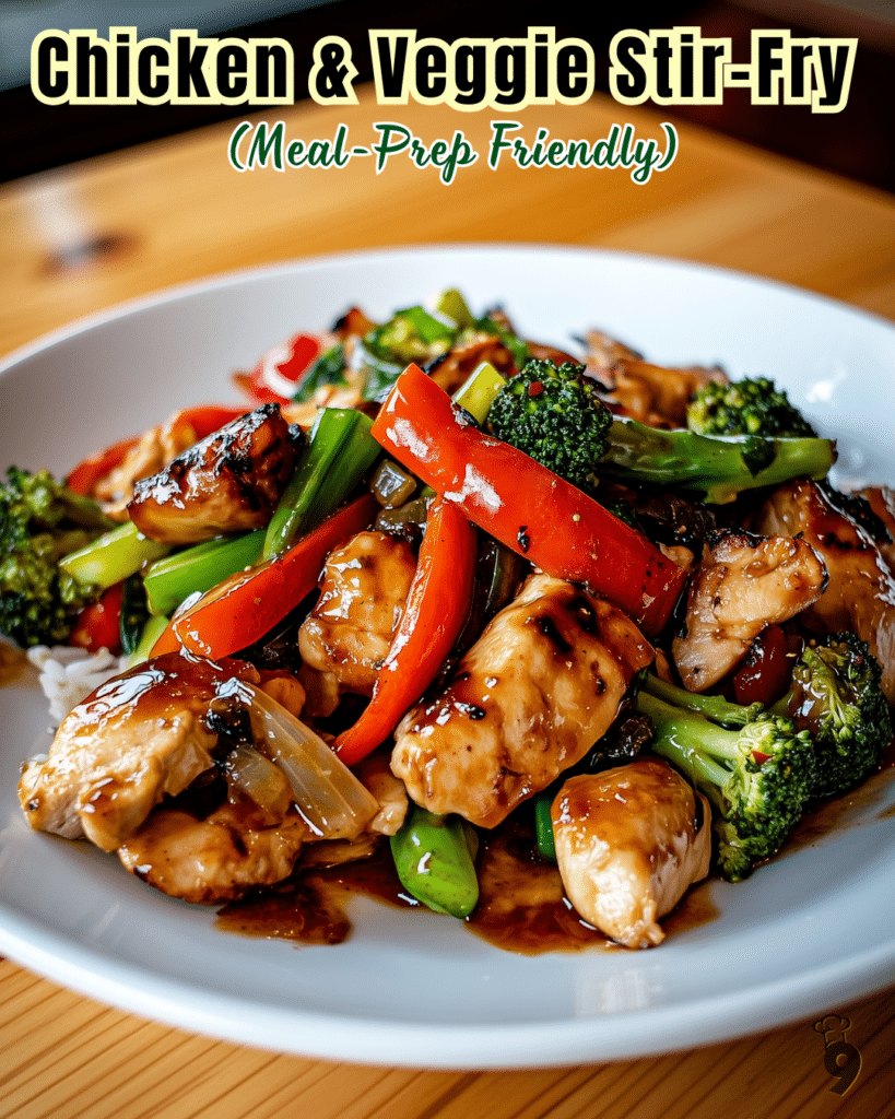 Chicken Veggie Stir Fry Pinterest Pin