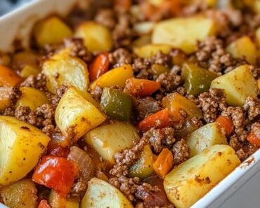 5-Ingredient Ground Beef and Vegetable Casserole