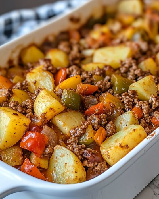 5 Ingredient Ground Beef and Vegetable Casserole Recipe