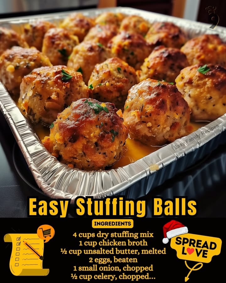 Easy Stuffing Balls Recipe 1 Easy Stuffing Balls